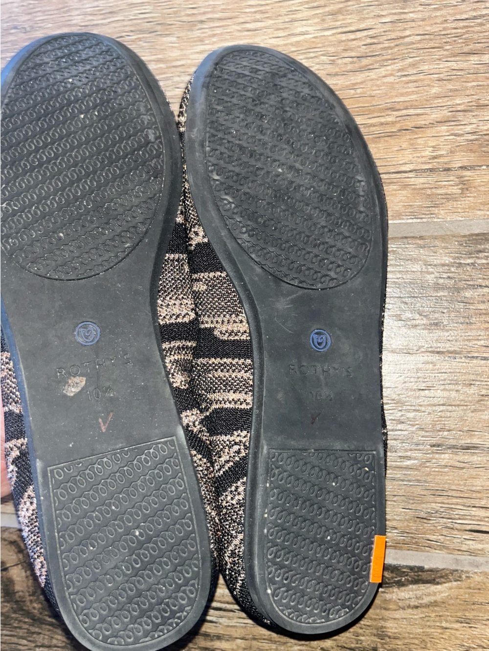 Rothy's Golden Shimmer round toe Ballet Flats - Picture 5 of 5